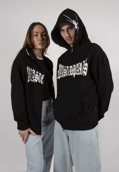 Толстовка на молнии Unisex Full Zip Hoodie Wasted Paris, черный