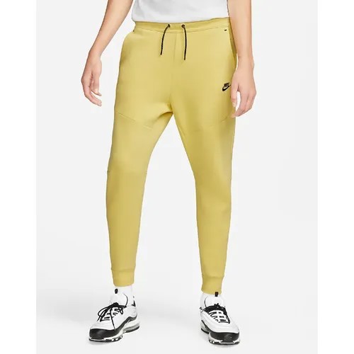 Беговые брюки NIKE Tech Fleece, размер L, желтый