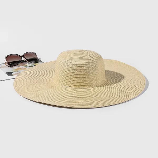 Соломенная шляпа однотонный