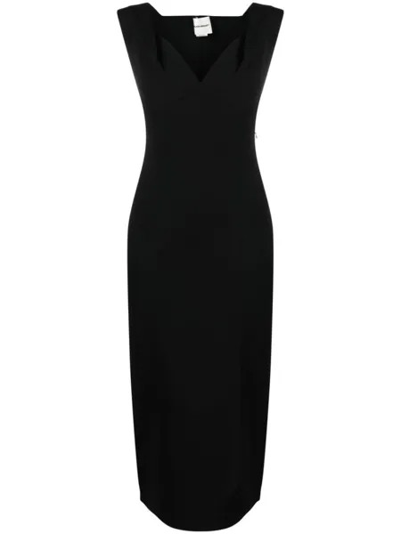Roland Mouret платье миди с вырезом в форме сердца, черный