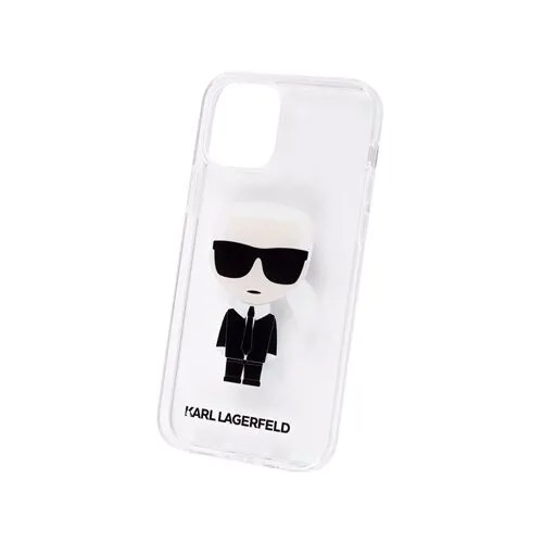 Панель Lagerfeld для iPhone 12/12 Pro, Ikonik Karl Hard Transparent