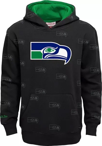 Пуловер с капюшоном и принтом Mitchell & Ness Youth Seattle Seahawks