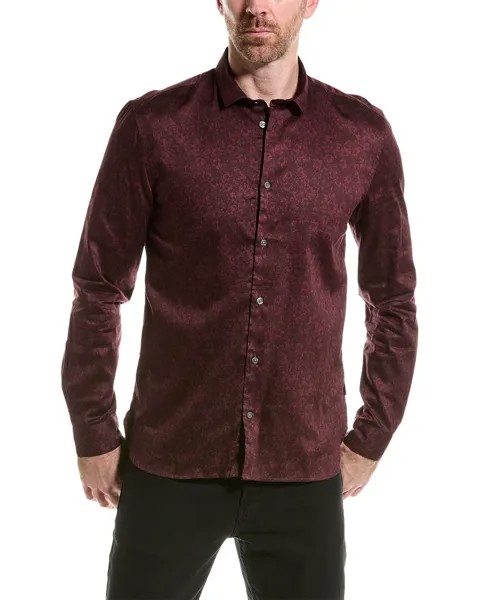 Спортивная рубашка узкого кроя John Varvatos Ross, розовый