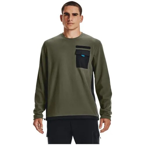 Свитшот UNDER ARMOUR 1366200-390 мужской, цвет зелёный, размер XL