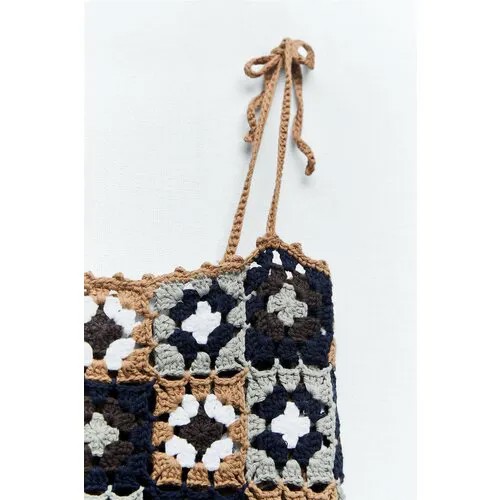 Сарафан Zara, хлопок, размер L, мультиколор