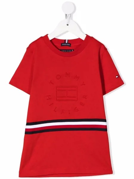 Tommy Hilfiger Junior футболка с вышитым логотипом