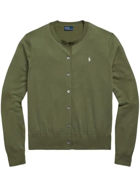 Кардиган Polo Pony тонкой вязки Polo Ralph Lauren, зеленый