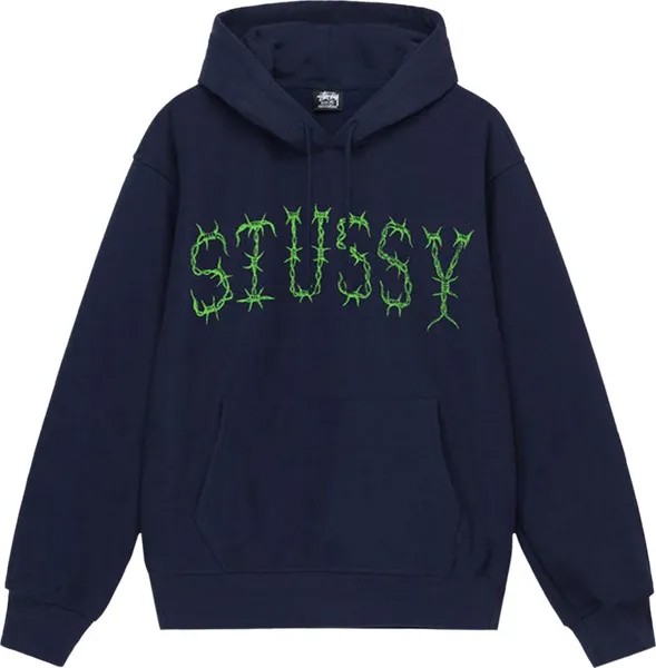 Худи Stussy Barb Hoodie 'Navy', синий