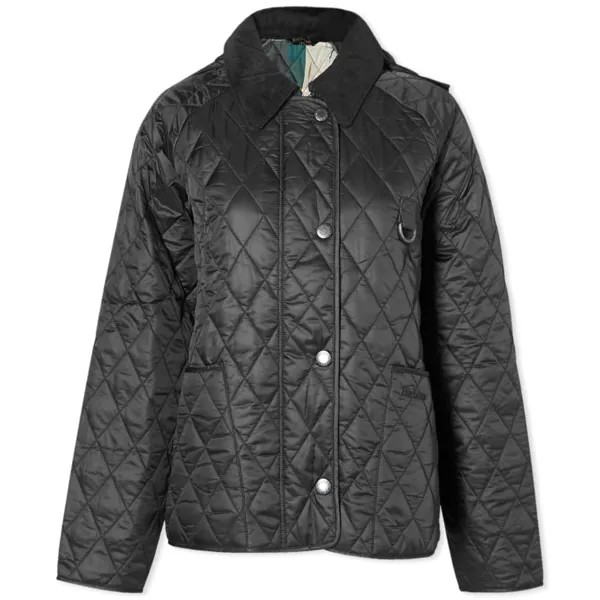 Короткая стеганая куртка Barbour Tobymory, черный