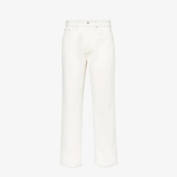 Выцветшие джинсы свободного кроя плотностью 16 унций Mki Miyuki-Zoku, белый
