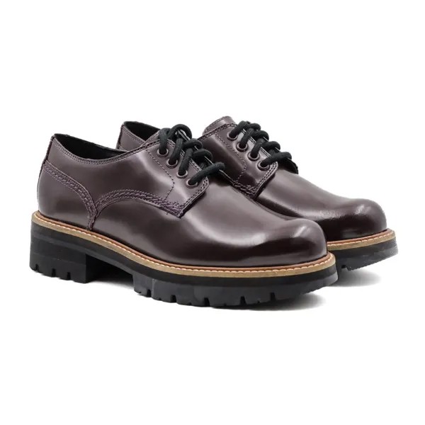 Полуботинки женские Clarks Orianna Derby 26161402 бордовые 39.5 EU