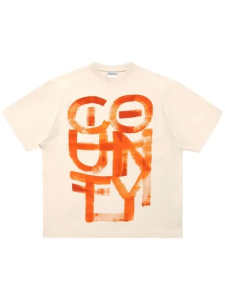 Marcelo Burlon County of Milan футболка County Brush, нейтральный цвет