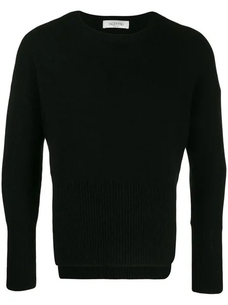 Valentino свитер жаккардовой вязки с логотипом VLTN