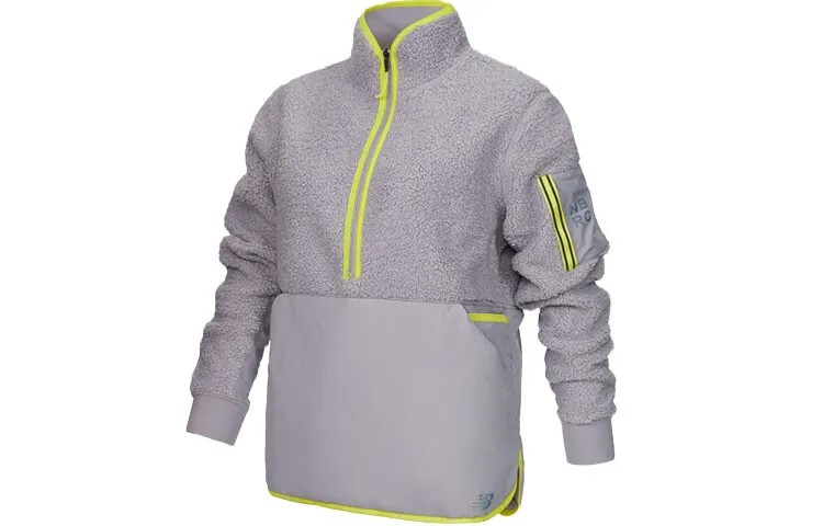 Бархатная куртка женская серая New Balance