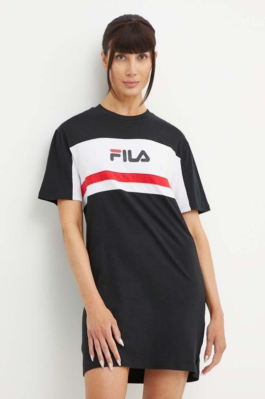 Платье Lishui из хлопка Fila, черный