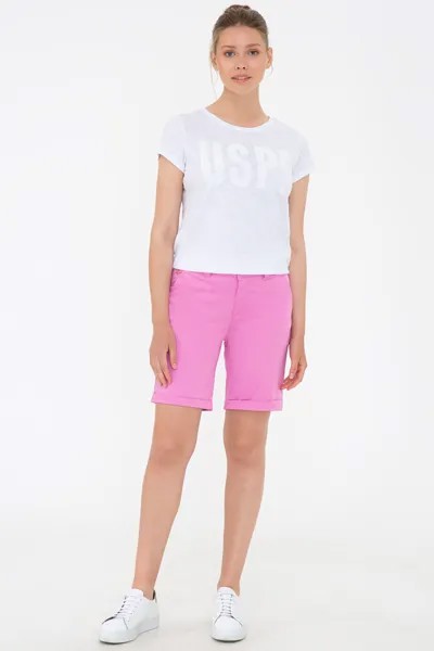 Шорты женские U.S. POLO Assn. G082SZ0310CLEA21Y фиолетовые 50