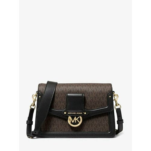 Сумка кросс-боди MICHAEL KORS, фактура гладкая, коричневый