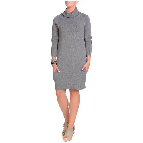 Платье Celebrities Tricot, миди, размер M-L, серый