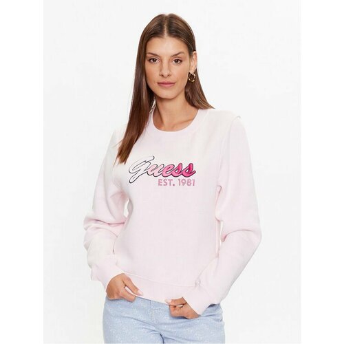 Свитшот GUESS, размер XS [INT], бежевый