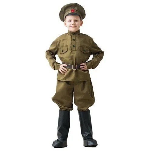 Карнавальный костюм детский Сержант, галифе, рост 122-134 см, Бока 2286-бока