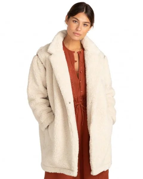 Полушубок женский Billabong Z3JK20-BIF1 белый XL