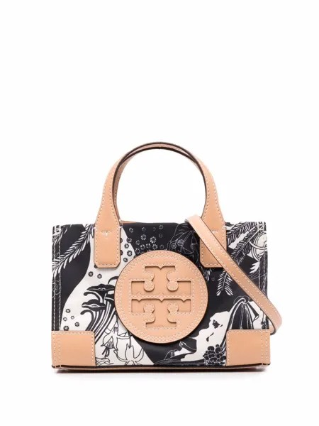 Tory Burch маленькая сумка-тоут Ella с цветочным принтом