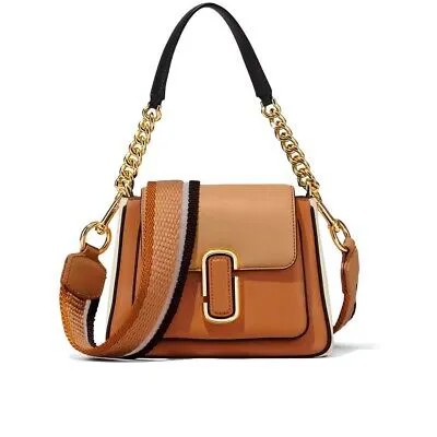Marc Jacobs The Colorblock J Marc Chain Мини-Бежевая Сумка Женщина
