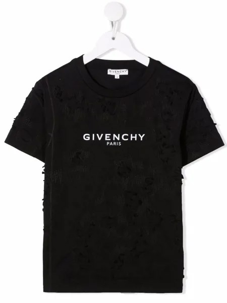 Givenchy Kids футболка с логотипом