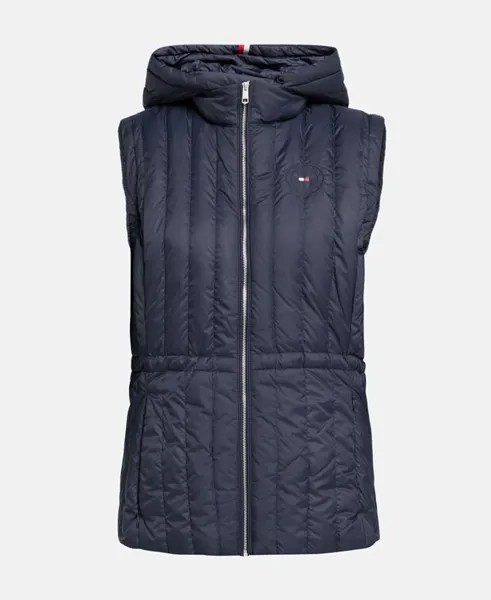 Мягкий пуховый жилет Tommy Hilfiger, темно-синий