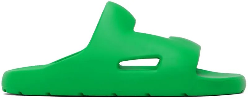 Зеленые сандалии с ремешками Bottega Veneta