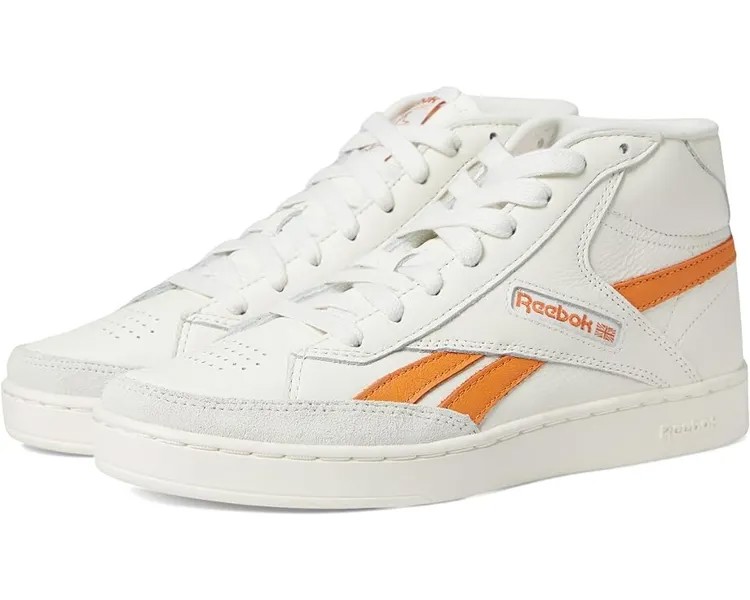 Кроссовки Reebok Club C Form High-Top, цвет Chalk/Peach Fuzz/Burnt Orange