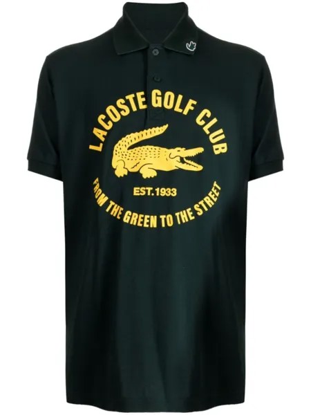 Футболка поло с логотипом Lacoste, зеленый