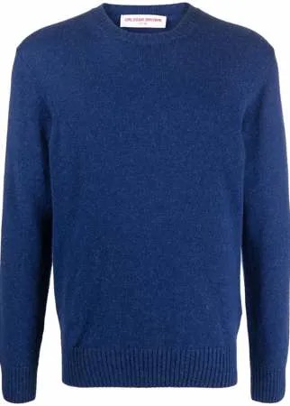 Orlebar Brown свитер с круглым вырезом в рубчик