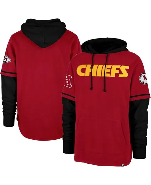 Мужской красный пуловер с капюшоном Kansas City Chiefs Shortstop '47 Brand