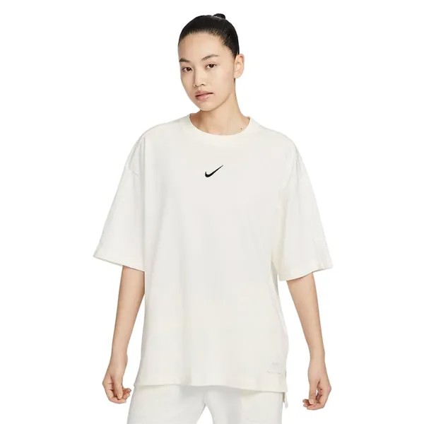 Футболка Nike Sportswear City Utility Oversize Style, белый/серебристый/черный