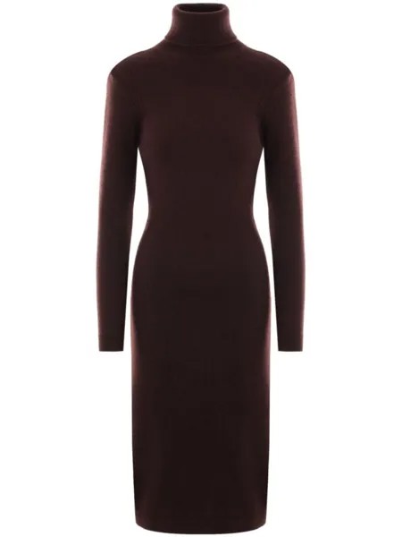 TOM FORD кашемировое платье миди, красный