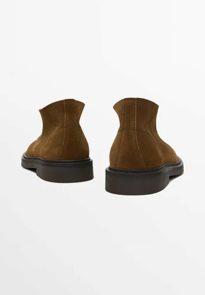 Ботильоны на шнуровке Massimo Dutti, темно-коричневый