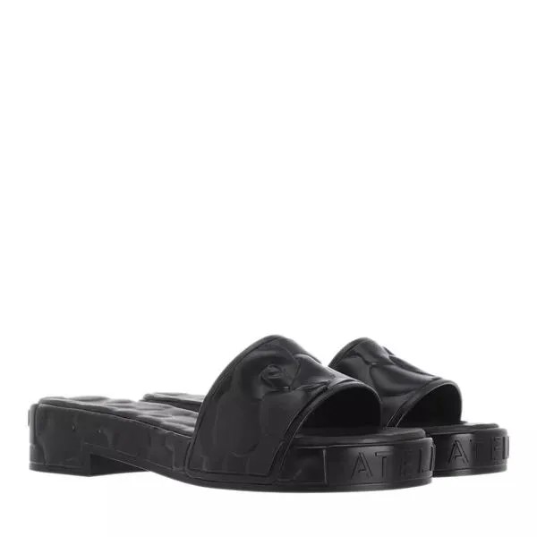 Сандалии atelier 03 rose edition flat slides Valentino Garavani, черный