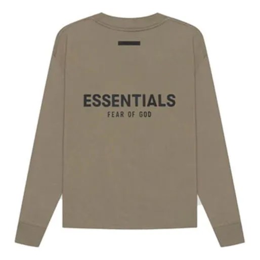 Футболка Fear of God Essentials SS21 Long Sleeve Tee Taupex, коричневый