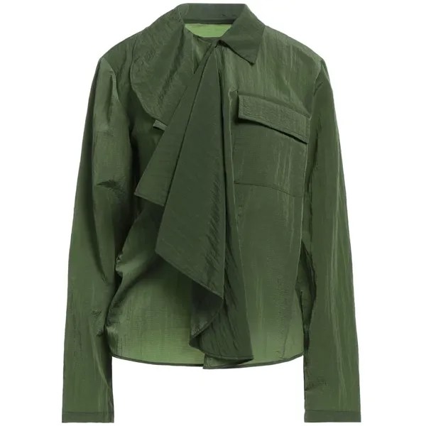 Блузка MM6 Maison Margiela Solid Color, зеленый