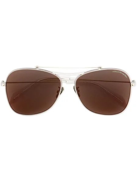 Alexander McQueen Eyewear солнцезащитные очки Piercing Shield