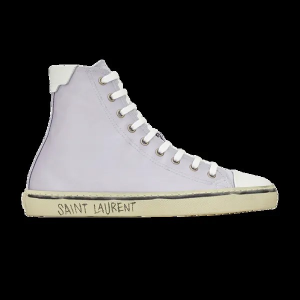 Ботинки Saint Laurent Malibu Mid, фиолетовый