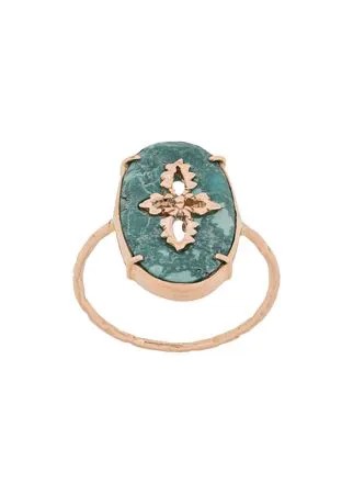 Pascale Monvoisin кольцо Sunday Turquoise из розового золота с бирюзой