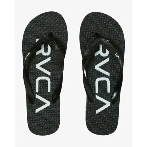 Шлепанцы RVCA, размер 41, черный