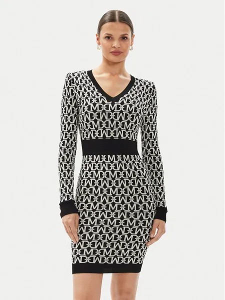 Трикотажное платье regular fit Marciano Guess, черный