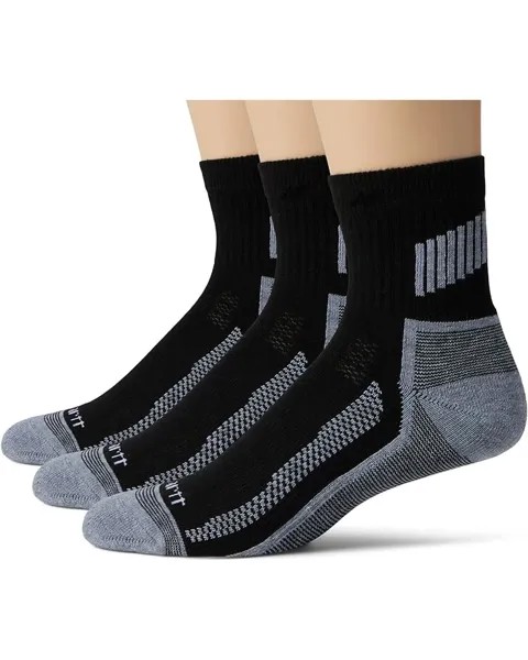 Носки Carhartt FORCE Midweight Quarter Socks 3-Pack, черный