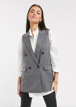 Серый классический жилет Vero Moda