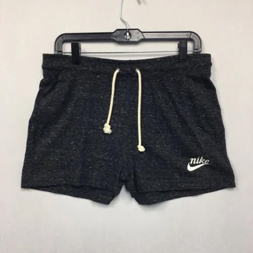 Спортивные шорты Nike Sportswear (женские, размер M), черные/серые винтажные спортивные штаны