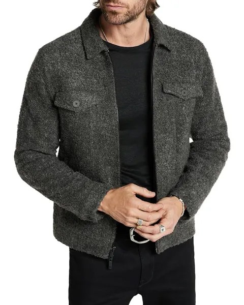 Куртка John Varvatos Cynder Boucle Trucker K6419Z4, цвет Charcoal Heather