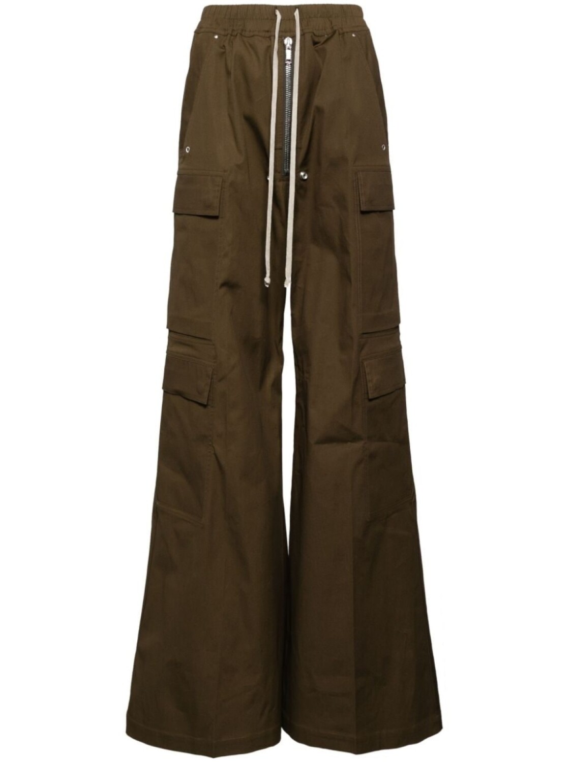 Rick Owens брюки карго с кулиской, нейтральный цвет